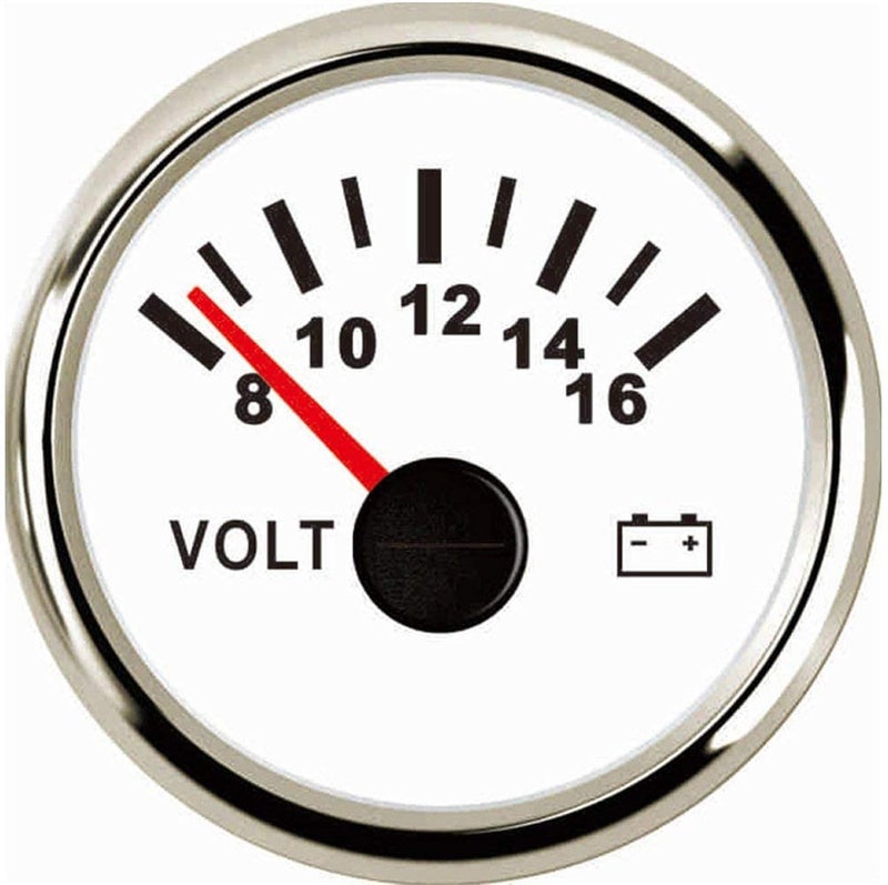 SAMDO Waterproof Voltmeter Universal Voltage Gauge Voltage Meter 52mm 8-16V - Image 1