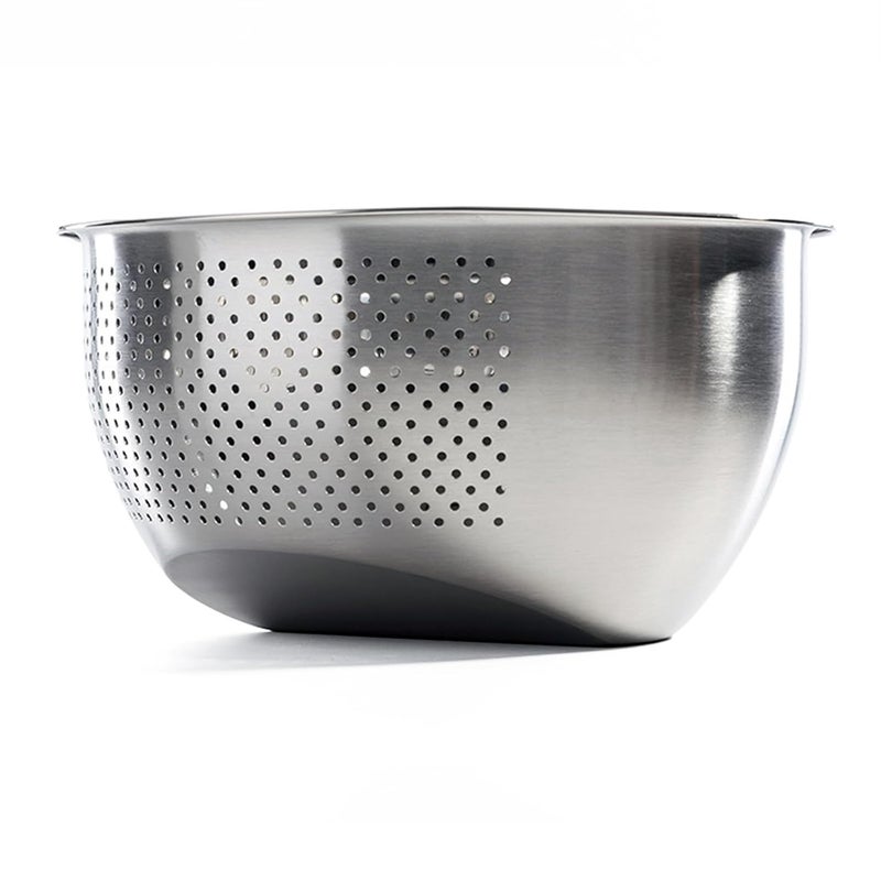 DOPMEP Rice Washer Strainer Bowl Stainless Steel Quinoa Washing Bowl With Side Drainers Colander for Cleaning Rinsing Fruits Vegetables and Beans Versatile Kitchen Tool - Image 1