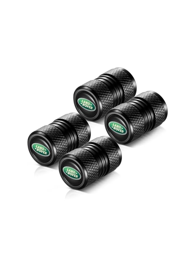 S-TOP Tire Valve Stem Caps, Compatible with Land Rover Series Stem Cap Universal Car Air Cover Car Accessories for Cars, SUV, Truck, Motorcycles 4pcs （Black） - Image 2