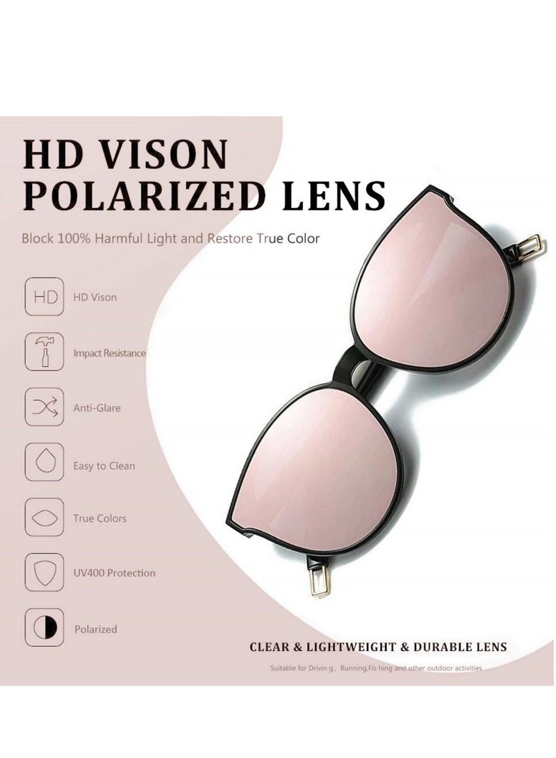 سيوسي نظارات شمسية كبيرة الحجم للنساء والرجال نظارات شمسية عصرية ذات إطار كبير ريترو نظارات شمسية بإطار كبير أسود - Image 3