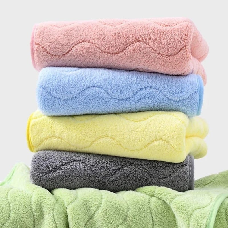 Reexplore Super Soft Microfiber Hand Towel | Quick Dry and Absorbent Multipurpose Towels for Bathroom, Gym, & Workout Towels -350 GSM, Set of 4 (35 x70 CM) -Multicolor (SELF) - Image 1