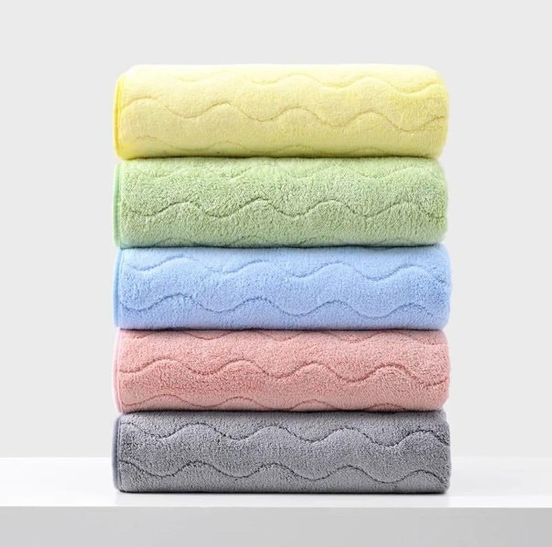 Reexplore Super Soft Microfiber Hand Towel | Quick Dry and Absorbent Multipurpose Towels for Bathroom, Gym, & Workout Towels -350 GSM, Set of 4 (35 x70 CM) -Multicolor (SELF) - Image 2