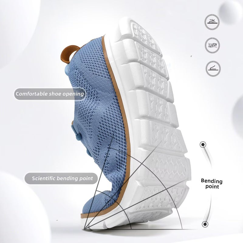 Kvovzo Men's Casual Dress Oxfords Shoes Fashion Walking Boat Sneakers Mesh Business Work Lightweight Soft Sole - Image 5