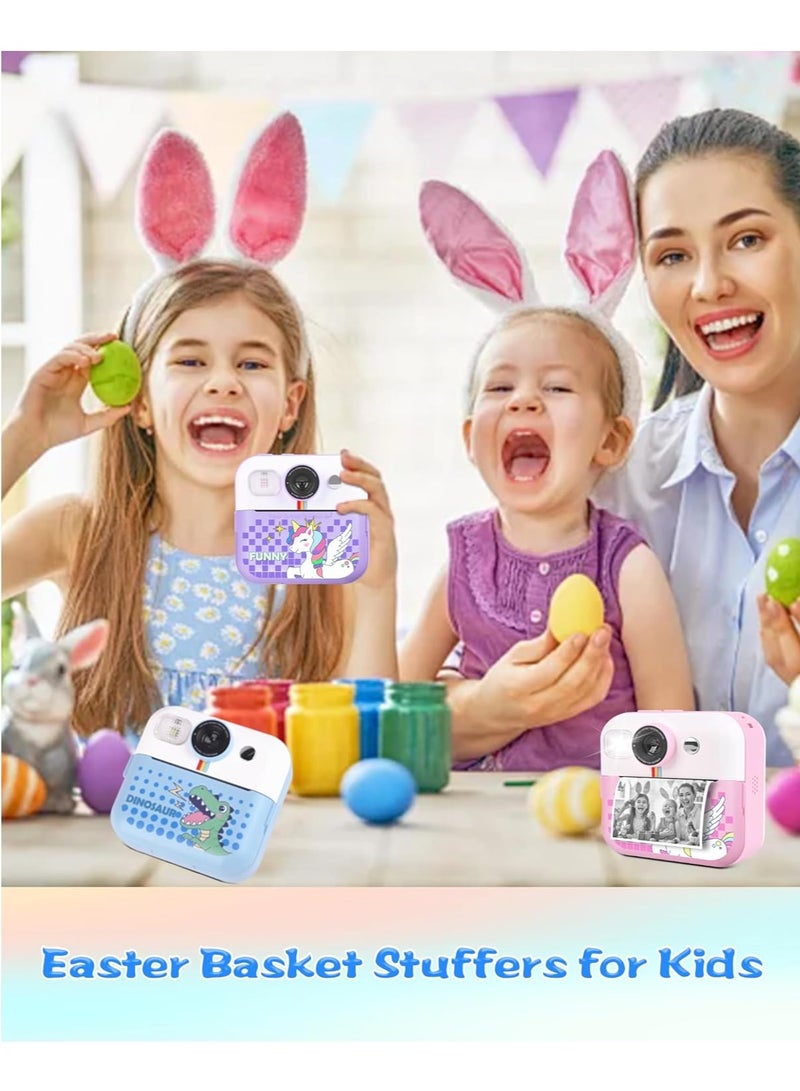 BlueFire CP02 Kids Instant Print Camera – 2.4” HD Screen, Thermal Printing, 1500mAh Battery, 32GB Expandable Storage, Digital Camera for Kids Ages 3-14 | Includes 3 Print Rolls, 5 Color Pens, Video Recorder, Puzzle Games, MP3 Player – Perfect Birthday Gift for Boys & Girls - Image 4