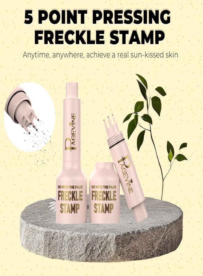 CLLFUU Freckle Stamp Pen,Freckle Stain Air Cushion Foundation Maker for Fake Freckles Makeup,Long-Lasting Freckle Pen to Create Faux Natural Sun-Kissed Look,Liquid Freckle Makeup Tool-02 Medium - Image 5