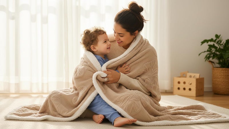 Butterthief Cozy Super Soft Warm Double Layered Kids Sherpa Blanket All Season Baby Blanket for Winter Toddlers Boys & Girls 1-6 Years (Size -100 x 150cm) (Butterfly Cream) - Image 3