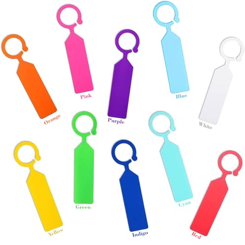 Grewery Fast-Fix Color Coded Tree/Plant Tag - O Ring | Hangs onto The Branch/Stem, 50 Piece Pack, 6cm x 3cm Writing Surface, No. 5 Polypropylene Material, Useful in Plantation and Nursery (Mix Color) - Image 3