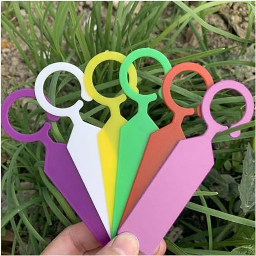 Grewery Fast-Fix Color Coded Tree/Plant Tag - O Ring | Hangs onto The Branch/Stem, 50 Piece Pack, 6cm x 3cm Writing Surface, No. 5 Polypropylene Material, Useful in Plantation and Nursery (Mix Color) - Image 5