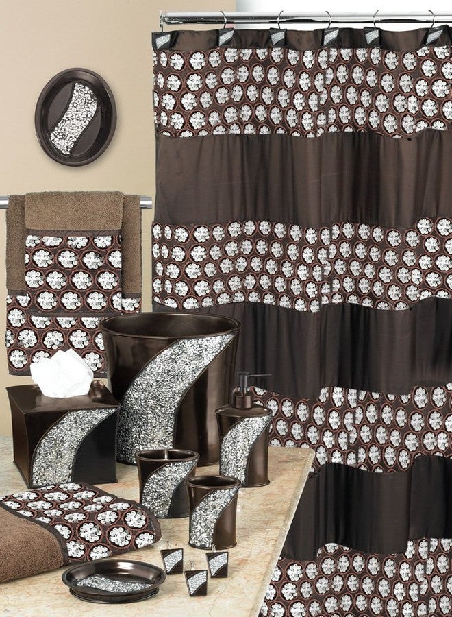 Popular Bath 839036 Sinatra Shower Curtain,Oil Rubbed Bronze,Shower-Curtains - Image 4