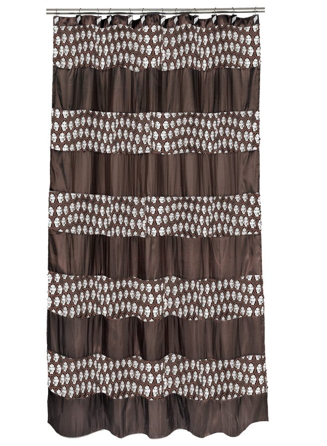 Popular Bath 839036 Sinatra Shower Curtain,Oil Rubbed Bronze,Shower-Curtains - Image 1