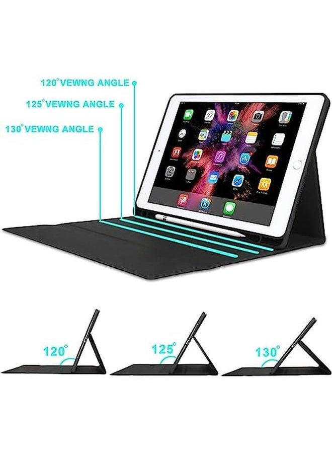 Ipad Keyboard Case 9.7 Inch Compatible With Ipad 6Th Generation Ipad 5Th Generation Ipad Pro 9.7 Inch Ipad Air 2 Ipad Air Protective Folio Cover With Wireless Bluetooth Keyboard Black