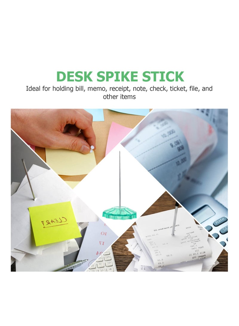 SOLARAE 2-Pack Receipt Holder Spike, 6.1-Inch Memo Holder for Receipts and Sticky Notes, Durable Paper Receipt Spike for Organizing Documents and Notes, 15.5cm Height - Image 5