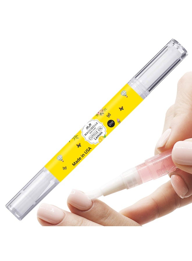 maccibelle Maccibelle Pure Cuticle & Nail Oil Pen 2ml Heals Dry Cracked Cuticles (Crisp Lemon) - Image 1