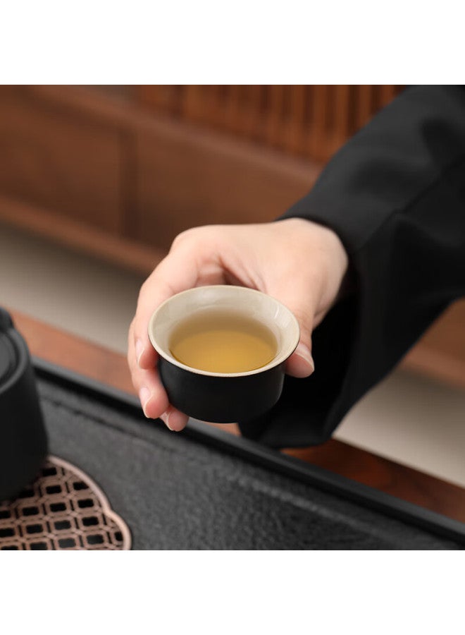 Tangfeng Tea Tray Tea Set Complete Set Household Small Tea Table Kung Fu Tea Set Zhoushan Tea Tray With Zhonglou Lift 14 Heads - Image 4
