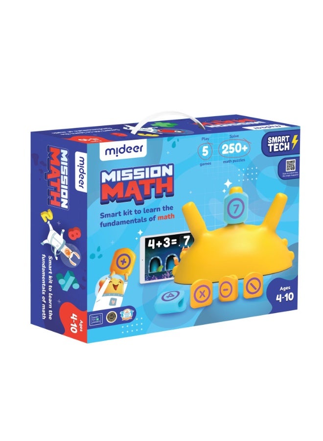 MiDeer Mideer Plugo Mission Math Count AR-Powered Math STEM Toy with Numbers and Arithmetic Operators for Kids - 250+ Story-Based Interactive Math Challenges Fun Learning, Interactive Game  - Image 1