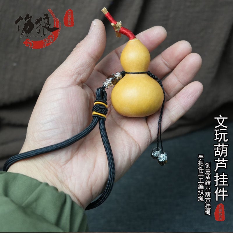 Wen Play Small Gourd Lanyard Accessories Hand Rope Car Rearview Mirror Decoration Rope Hand Twist Gourd Pendant Hand Lanyard - Image 4