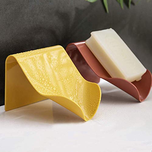 Prostuff.in Soap Dishes for Bathroom, Simple Self Draining Bar Soap Holder Shower, 2 Pack Soap Saver(Multicolor) - Image 2