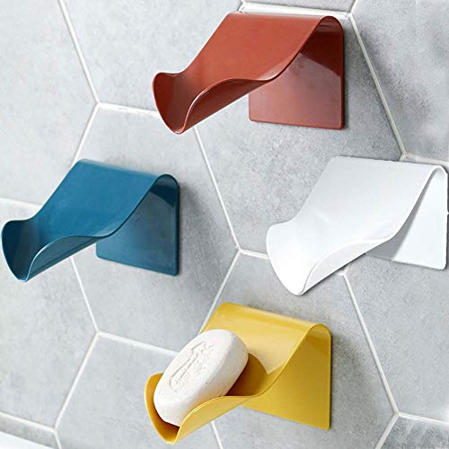 Prostuff.in Soap Dishes for Bathroom, Simple Self Draining Bar Soap Holder Shower, 2 Pack Soap Saver(Multicolor) - Image 1