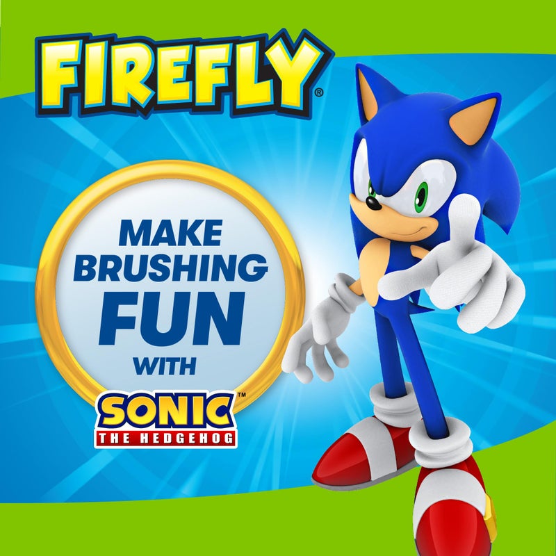 Firefly Kids Anti-Cavity Natural Fluoride Toothpaste, Sonic The Hedgehog, Bubble Gum Flavor, ADA Accepted, 4.2 OZ - Image 2