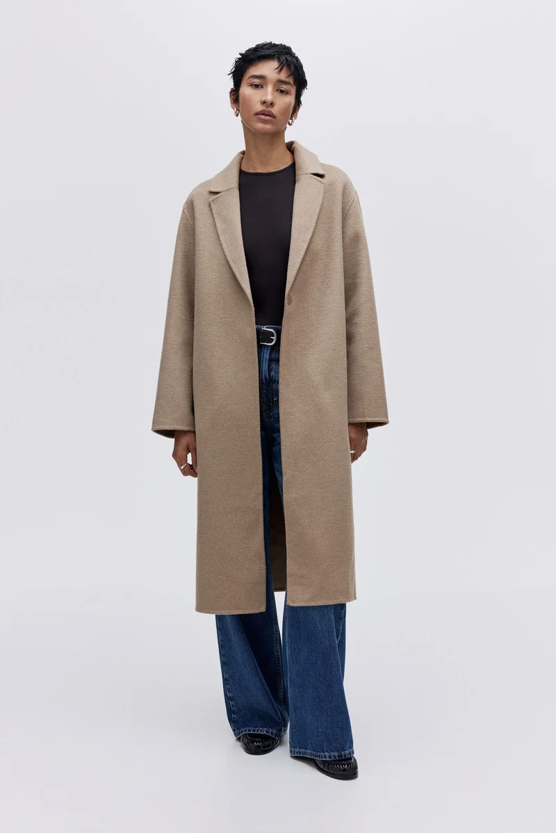 H&M Handmade wool-blend coat