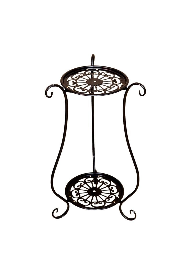 general 2-Layer Minimalist Ironwork Flower Pot Stand Ground To Ground Succulent Green Luo Flower Rack - Image 1