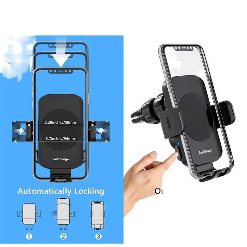 Car Phone Holder for Universal Fit Black finish for Desk Setup - Image 2