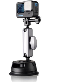 Anmi Suction Cup Mount for GoPro, Action Camera with 360° Dual Head Ball, Car Suction Cup Holder Suction Cup Mount for Insta360 X3 X2 GoPro Hero 12 11 10 9 8 Accessories, 1 Pcs  - Image 1