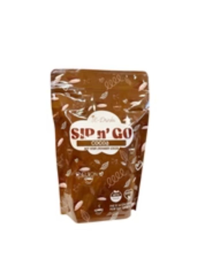 سي سي مشروب كاكاو سريع التحضير من كي-درينكس سيب رقم GO - مزيج مشروب كاكاو سريع التحضير مناسب لنظام الكيتو مع أعشاب طبيعية لإزالة السموم و إل-كارنيتين - مشروب صحي منخفض الكربوهيدرات، محلى بالستيفيا، وخالٍ من الكافيين - 10 أكياس (210 غرام) - Image 1