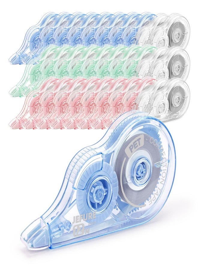 JEFURE 30 Pcs Colorful Core Correction Tape, 39.37 Ft White Wrong Out Tear-Resistant Bulk, Instant Corrections Easy to Use Applicator for School, Office, Note Taking, Journal (Tape Width 0.2 in) - Image 1