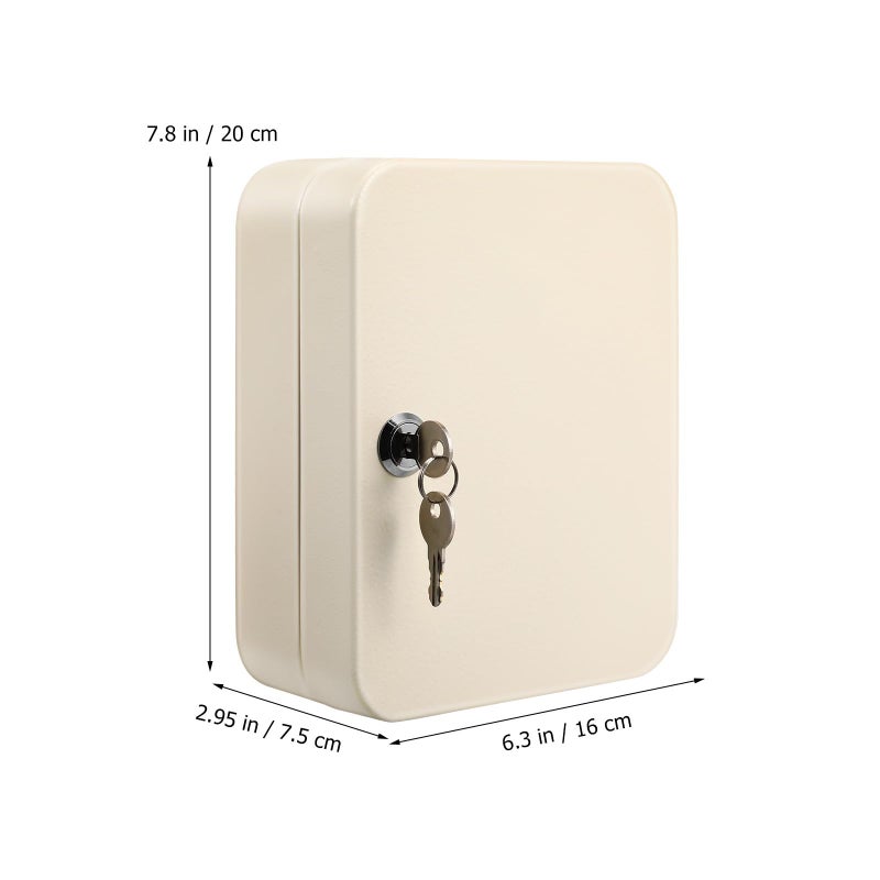 Wall Mounted Key Lock Box Organizer with 20 Hooks Security Lock for Office Home - Image 4