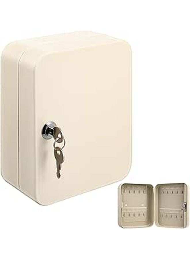 Wall Mounted Key Lock Box Organizer with 20 Hooks Security Lock for Office Home - Image 1
