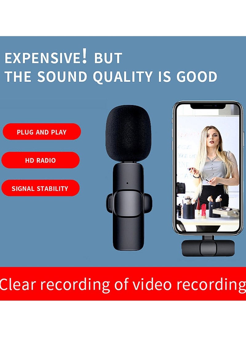 MARVERS - 2 Wireless Microphone For iphone Plug And Play Lavalier With Noise Reduction - Image 1