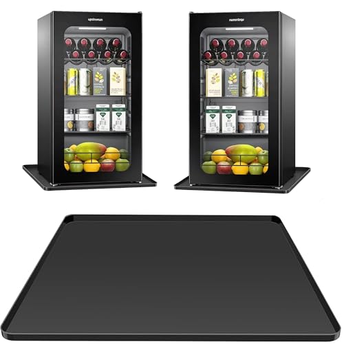 BOYUZHE Silicone Mini Fridge Mat 197x197x06 Inch Protective Drip Tray with Raised Edge Leak Proof Floor Guard for Water Dispenser Washer Dryer Pet Bowls Easy Clean Foldable - Image 1