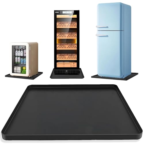 BOYUZHE Silicone Mini Fridge Mat 197x197x06 Inch Protective Drip Tray with Raised Edge Leak Proof Floor Guard for Water Dispenser Washer Dryer Pet Bowls Easy Clean Foldable - Image 3