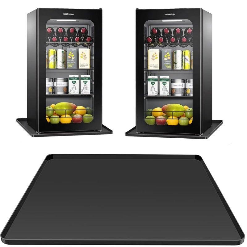 BOYUZHE Silicone Mini Fridge Mat 197x197x06 Inch Protective Drip Tray with Raised Edge Leak Proof Floor Guard for Water Dispenser Washer Dryer Pet Bowls Easy Clean Foldable - Image 2