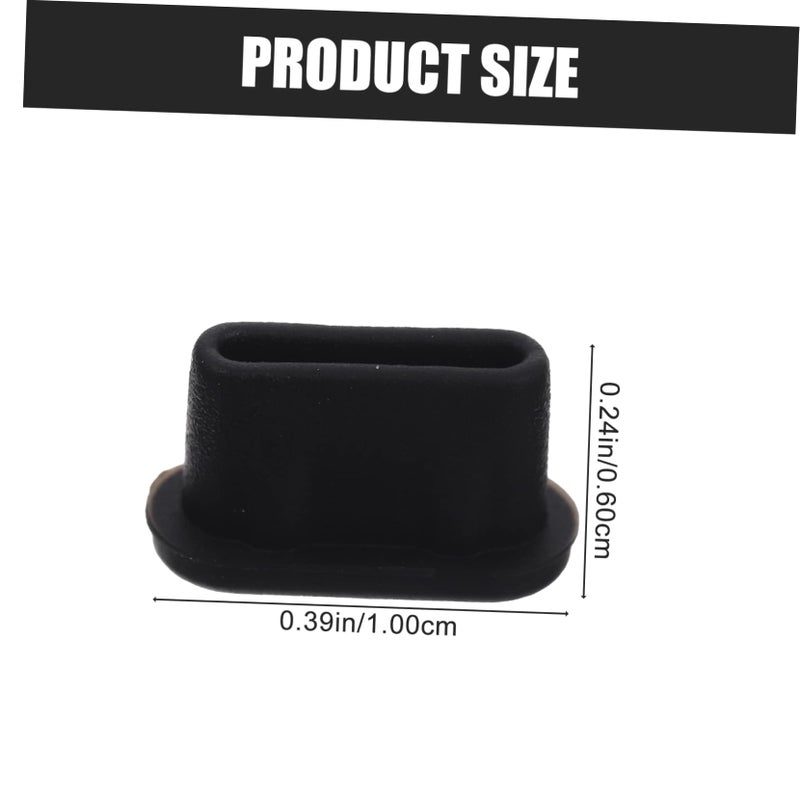 90 Pcs Black USB Type C Port Protectors Dust Stoppers for Laptop Phone Easy to Install - Image 3