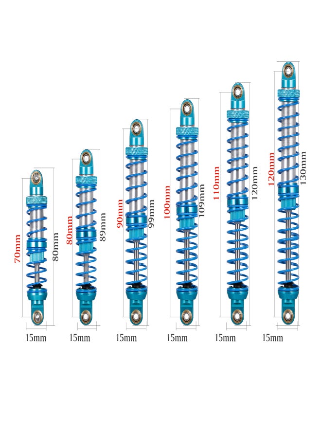 ممتص صدمات معدني 110 مم لسيارات التحكم عن بعد والشاحنات والزواحف، متوافق مع TRX-4 و Axial SCX و RC4WD D90/D110 و Axial Wraith/RR10 - Image 2