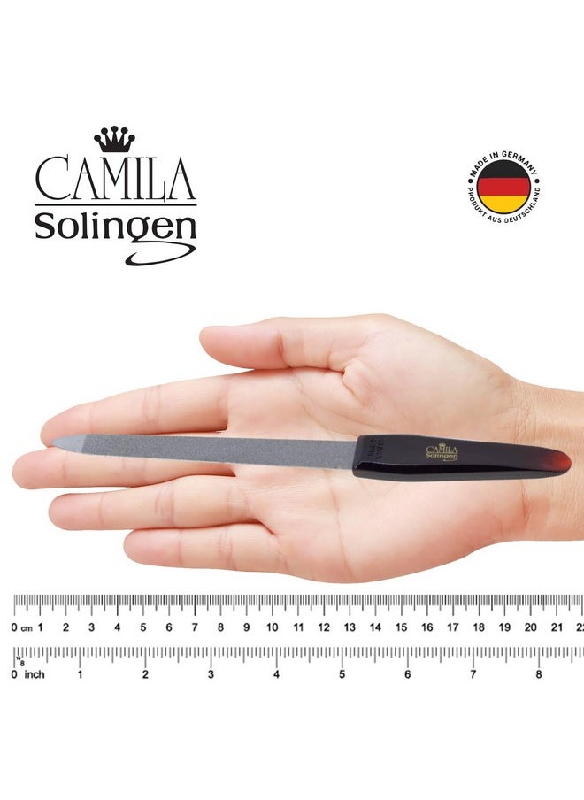 CAMILA SOLINGEN - Camila Solingen CS19 Sapphire Metal Nail File for Natural Nails Fingernail and Toenail Care, 8" Double Sided Coarse and Fine for Manicure and Pedicure - Image 1