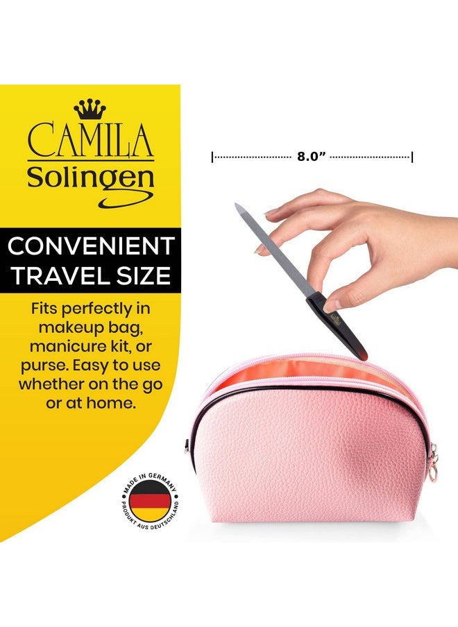 CAMILA SOLINGEN - Camila Solingen CS19 Sapphire Metal Nail File for Natural Nails Fingernail and Toenail Care, 8" Double Sided Coarse and Fine for Manicure and Pedicure - Image 1