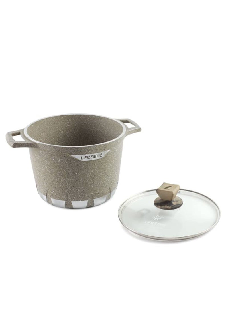 Life Smile Non Stick Granite Coated Stock Pot | The Perfect Pot for All Your Cooking Needs  - Image 2