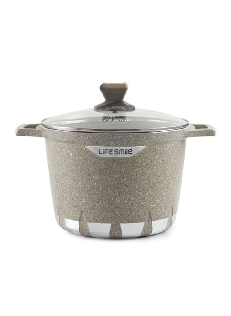 Life Smile Non Stick Granite Coated Stock Pot | The Perfect Pot for All Your Cooking Needs  - Image 1