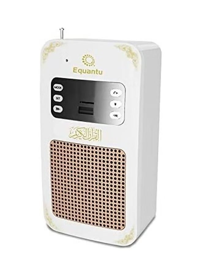 Portable Quran Speaker- Bluetooth White - Image 1