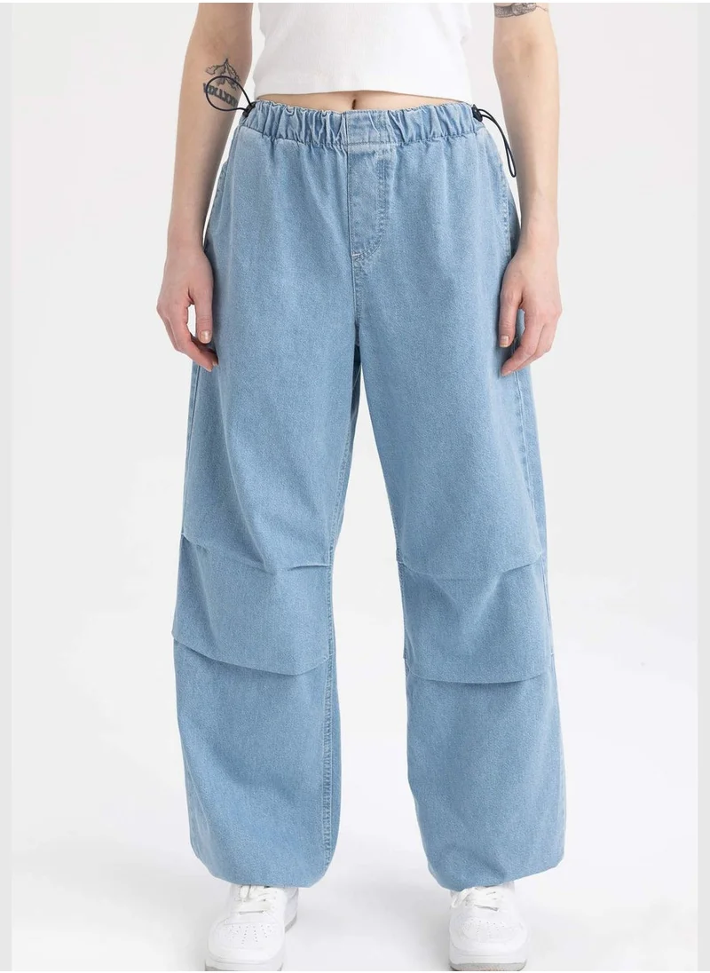 ديفاكتو Woman Parachute Denim Trousers