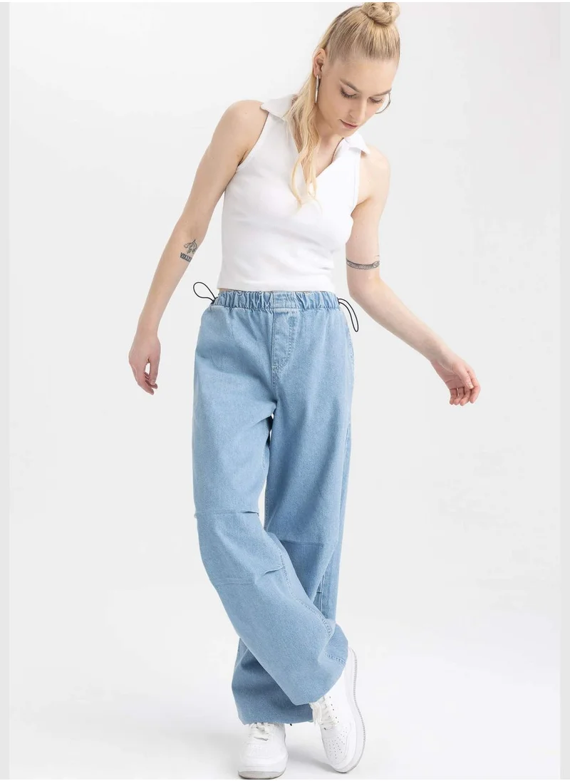 ديفاكتو Woman Parachute Denim Trousers