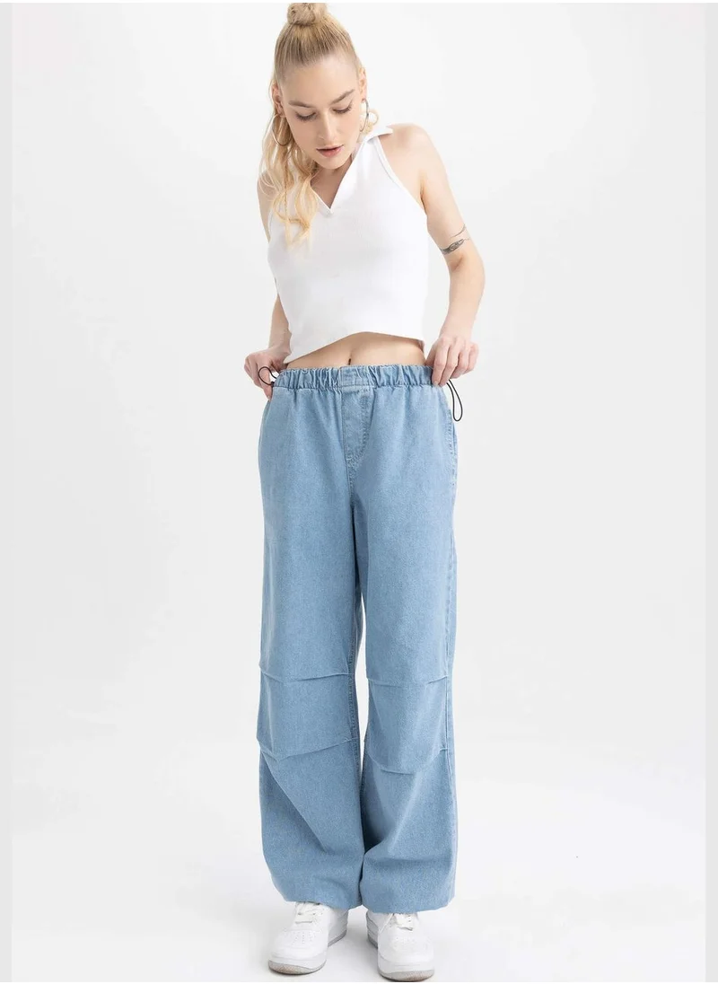 ديفاكتو Woman Parachute Denim Trousers