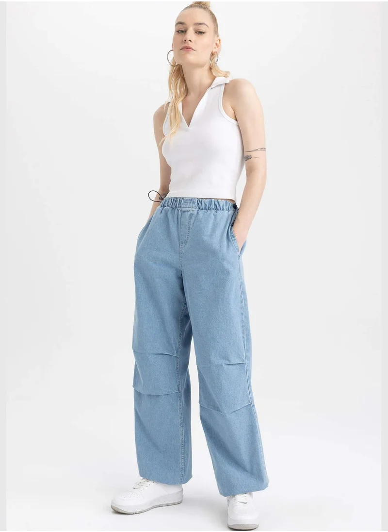 ديفاكتو Woman Parachute Denim Trousers