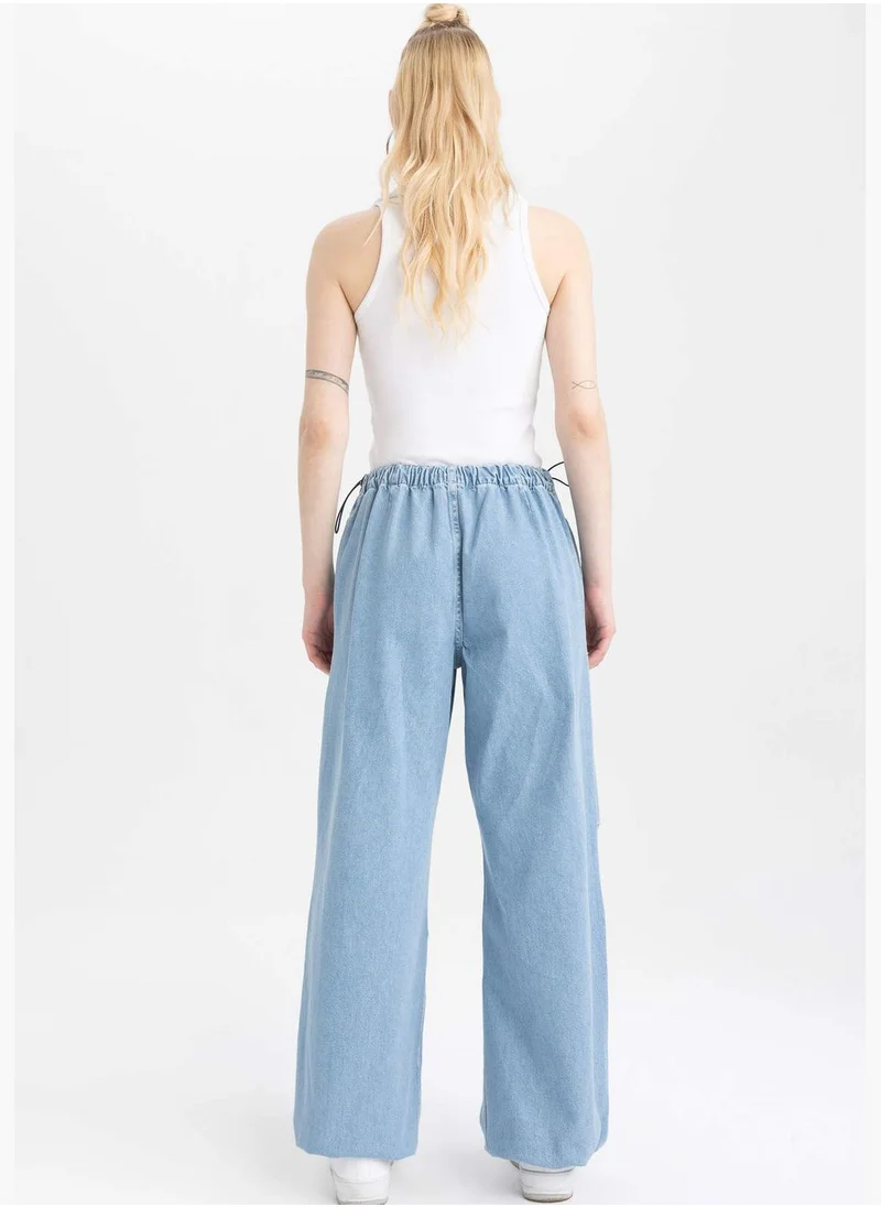 ديفاكتو Woman Parachute Denim Trousers