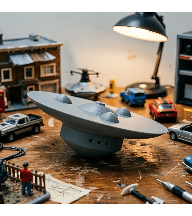 تمثال نموذج، الكمية 1 قطعة، هاونيبو II UFO، مجموعة قابلة للجمع لهواة الطائرات، مع قمرة قيادة عالية الدقة، هدية مثالية لعشاق المركبات الفضائية. - Image 2