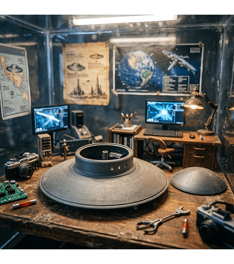 تمثال نموذج، الكمية 1 قطعة، هاونيبو II UFO، مجموعة قابلة للجمع لهواة الطائرات، مع قمرة قيادة عالية الدقة، هدية مثالية لعشاق المركبات الفضائية. - Image 1