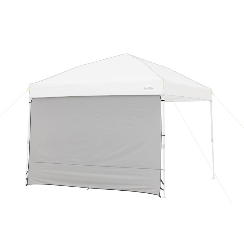 CORE Removable Sun Wall for Straight Leg Canopy Gazebo, Accessory Only, 10 ft x 10 ft - Image 1